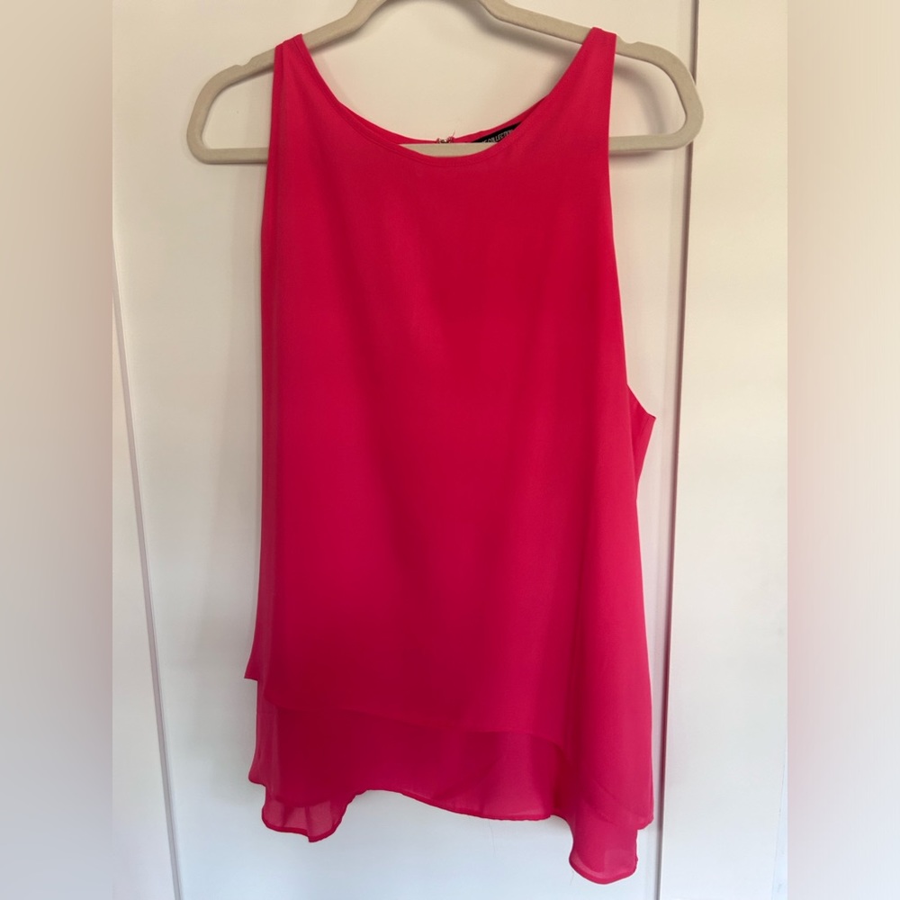 Tank blouse with overlay. Size XL